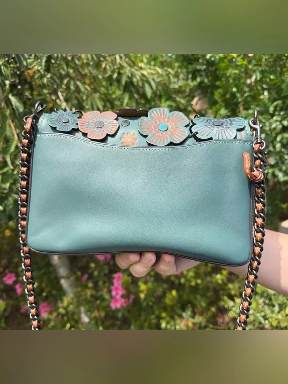 COACH Dinky 24 With Linked Tea Rose 21585 - Picture 5 of 12